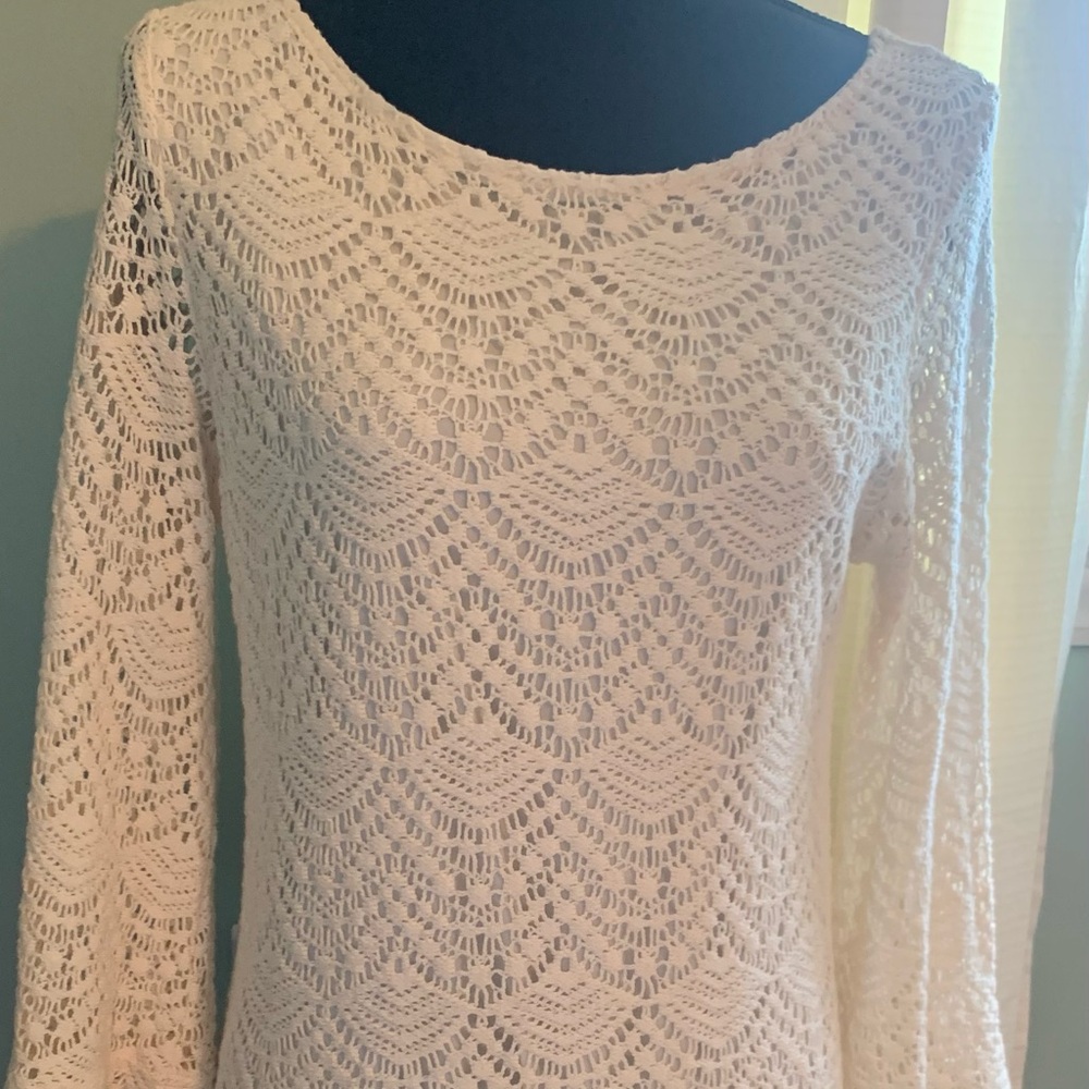 Sharagano Noir Cream Dress